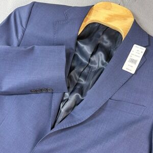 B by Brooks Brothers Mens Blue Performance Blazer Sport Coat 42 Long NWT